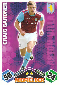 Craig Gardner Aston Villa 2009/10 Topps Match Attax #26